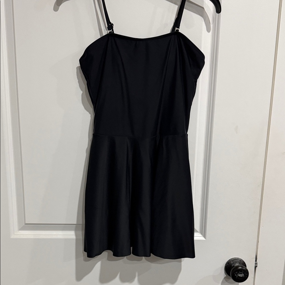 Black Spaghetti Strap Mini Dress